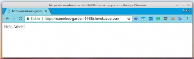 heroku hello world