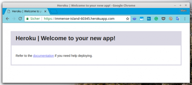 Heroku dummy page